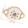 2 Pcs 7Pin B7G Ceramic Vacuum Tube Socket Valve Base For 6Z4/Eaa91/Ec92, Etc. Vintage Audio Amplifier Diy Chassis Mount