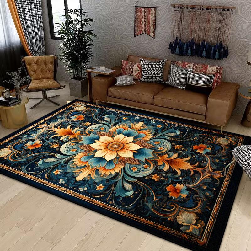 Retro Persia Carpets for Living Room Large Area Rugs Home Decor Hallway Boho Carpet Moroccan Bedroom Beside Floor Mat Luxury