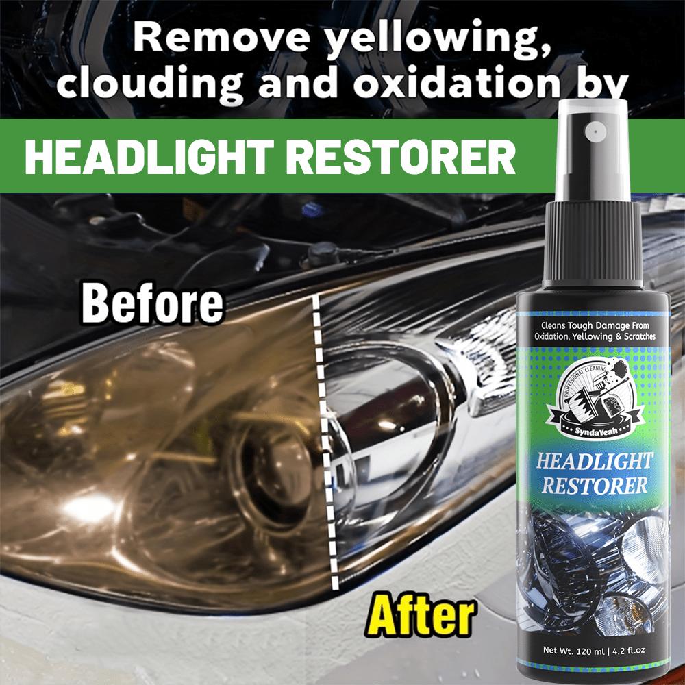 Scheinwerfer-Restaurations-Set Spray Auto Scheinwerfer Reparatur Politur Reiniger Stelle trübe vergilbte Linse wieder klar