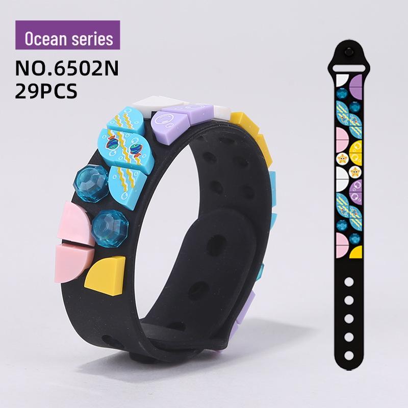 DIY Bracelet Building Blocks - Wange 6501-10: Creative Small Particle Toy Gift Package Size: 9.5*24.5cm