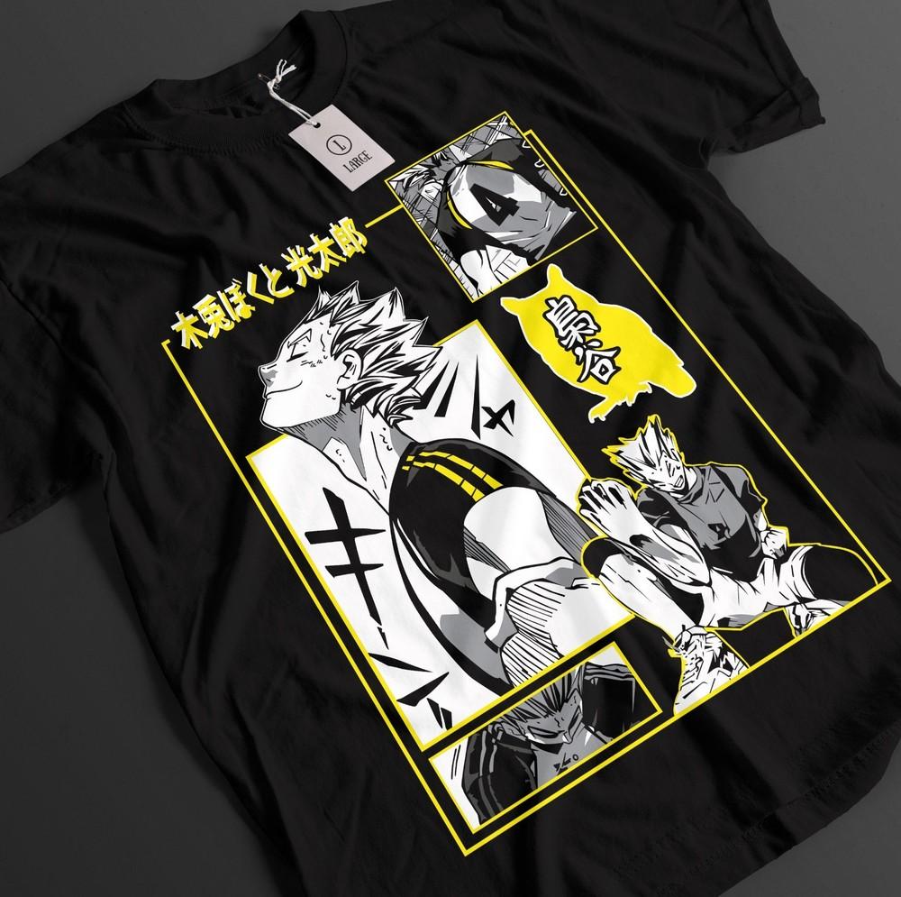 

Футболка Haikyuu Футболка Шоё Хинаты Футболка Кагеямы Футболка Цукишимы Куроо Спортивная футболка Аниме 4XL