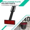 2024   Motorcycle For Yamaha MT 03/07/09/10 MT03 Mt07 Universal License Plate Holder Extend Tail Reflector Licence Light