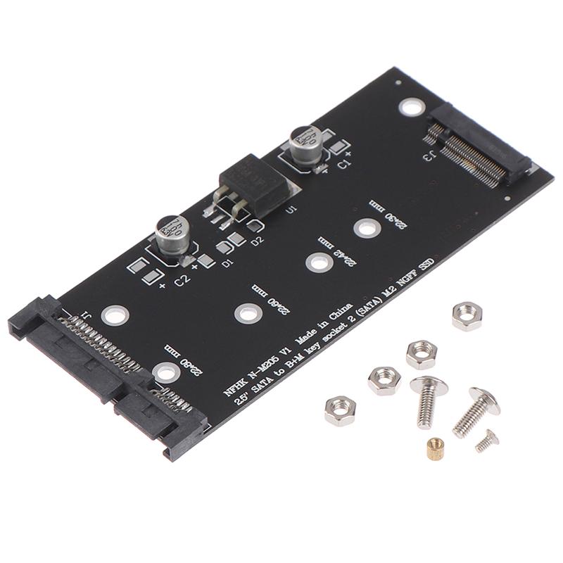 B+M Ke M.2 Ssd Ngff To 2.5Inch 15Pin Sata3 Pc Converter Adapter Card