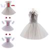 Weiches und flauschiges Clown-Mädchen-Kleid-Set für Maskenpartys
