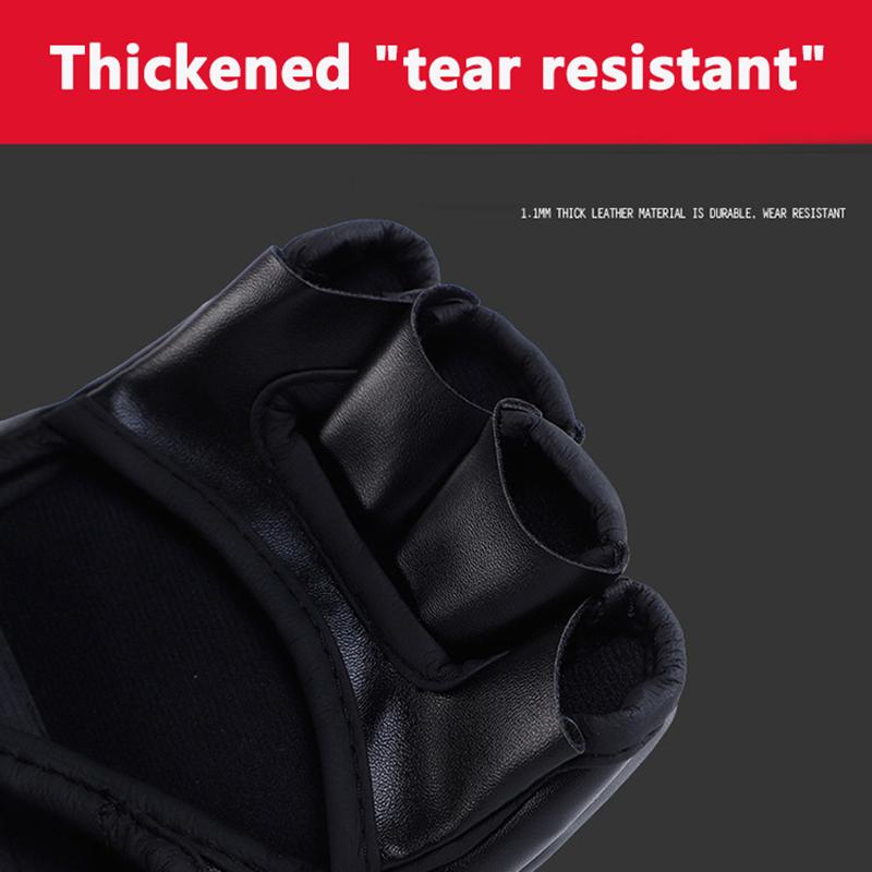 Boxing Gloves Half Finger Gloves Thickened Adult Gloves Punching Sandbag Fighting Fighting Gloves