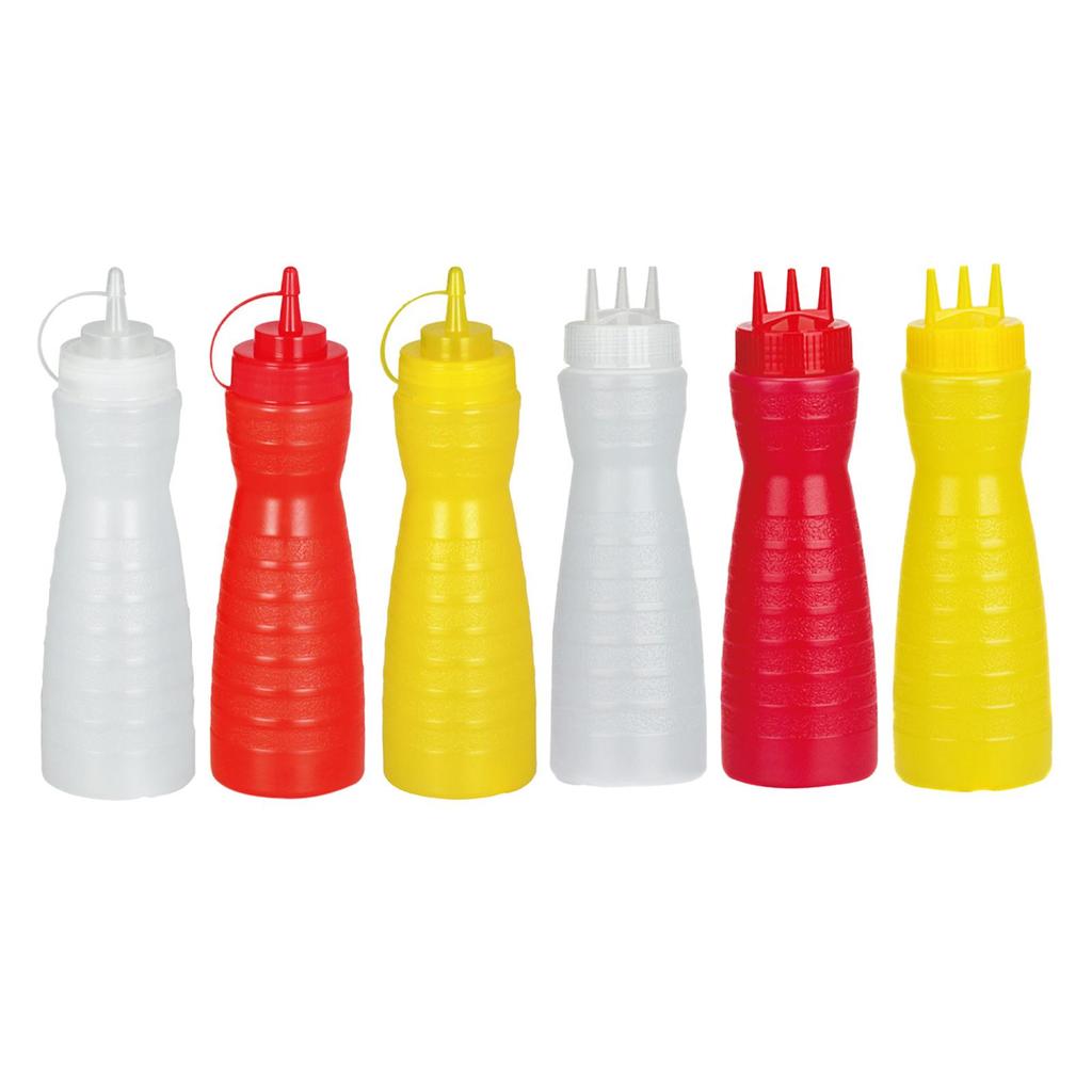 Ketchup Bottle Salad Bottles, 570ml Portable Multipurpose Sauce Container Condiment Bottles for
