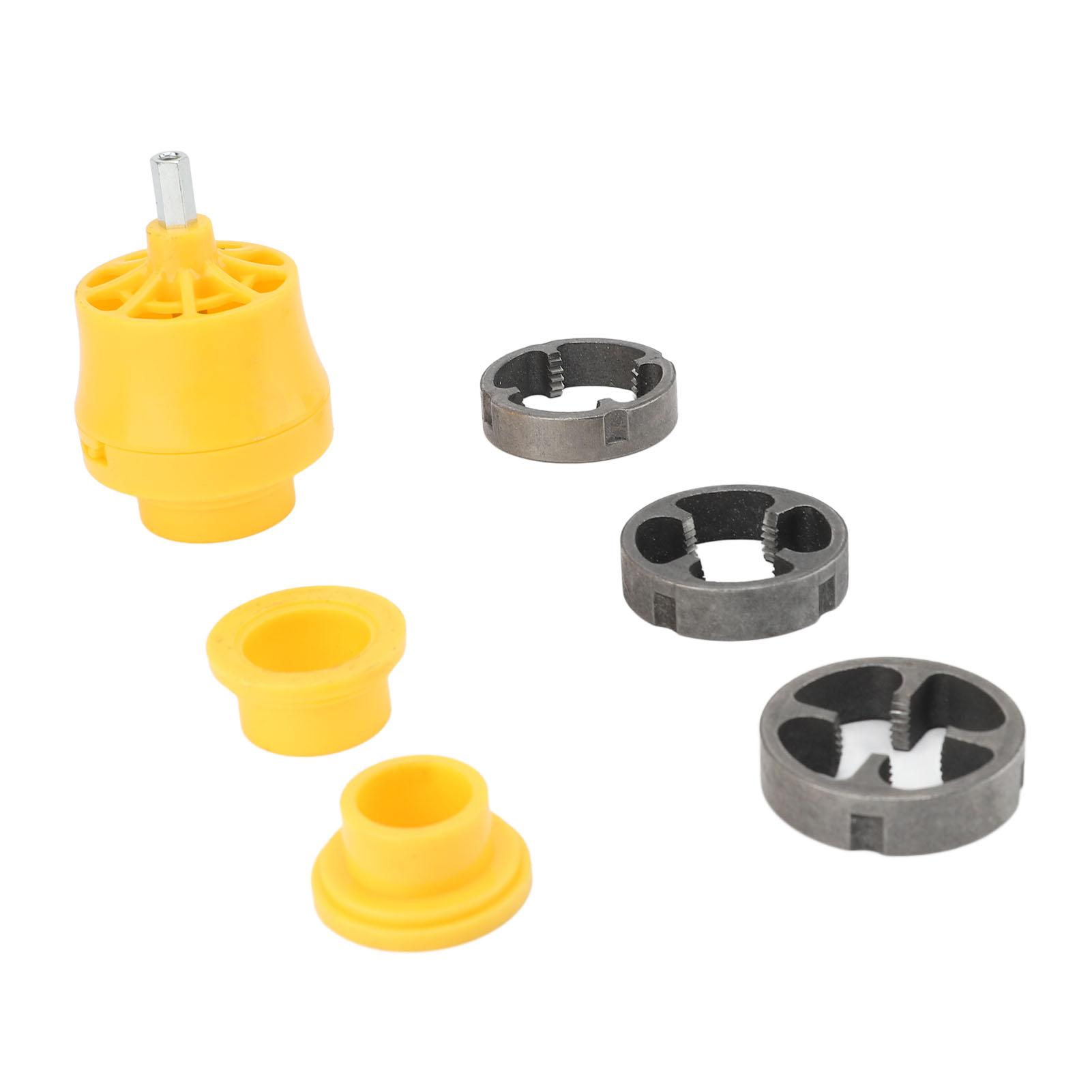 

PVC Thread Maker Tool for Electric Drill 1/2in 3/4in 1in Pipe Threader Plumbing Tool Set for Professional Cutting Threading
