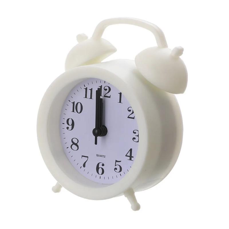 Vintage Exquisite Alarm Desktop Analog with Night Light, Suitable for Home Office Mini Travel Alarm Clock