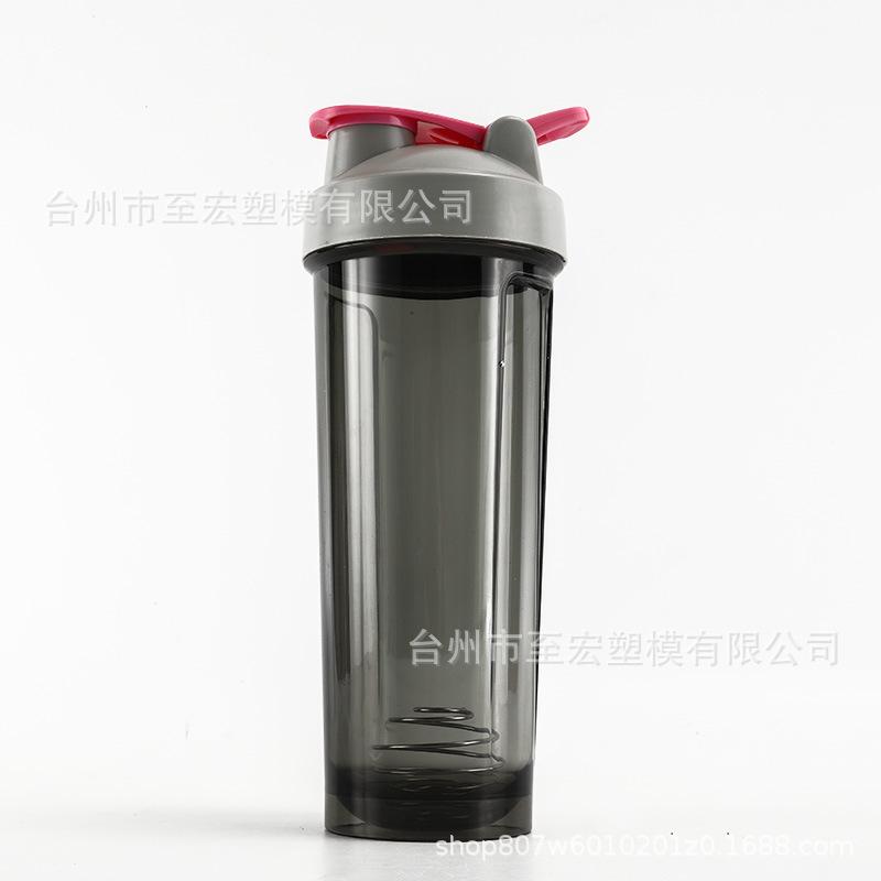 Water Bottle Spot Color Shaker Cup Large Capacity Sports Water Cup Gym Portable Protein Powder Milkshake Cup Portable Mixing Cup