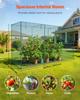 Crop Cage, 3.56 X 1.2 X 1.94 M Plant Protection Tent with Zippered Door, Wind-Resistant Tall Crop Cage, Easy To Install, Outdoor Raised Bed Cover,
