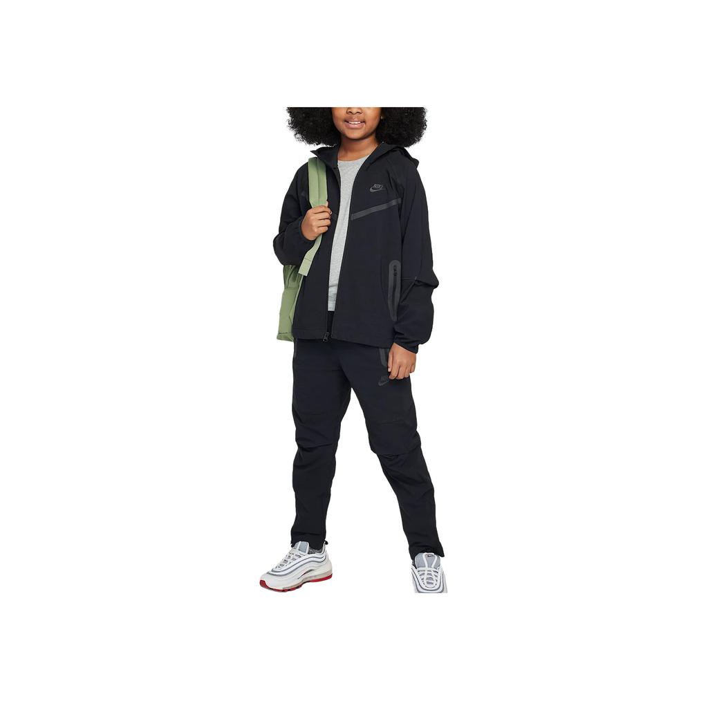 Nike Jacket Kids Hooded Zip Long Sleeve Kids Jackets Black HQ8911-010