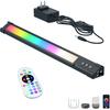 LAMPAOUS LED Light Bar with Remote,Smart RGB Under Desk Light Bar, White and Color Under Cabinet Lighting Bar Work with Alexa,Google, App for Room,