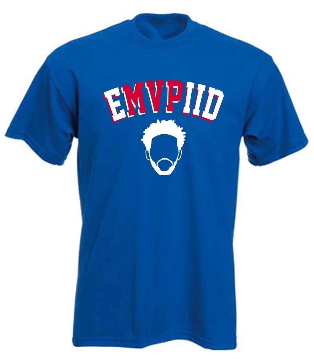Joel Embiid Philadelphia 76ers Philly MVP Logo Long Short Sleeve T-Shirt XS