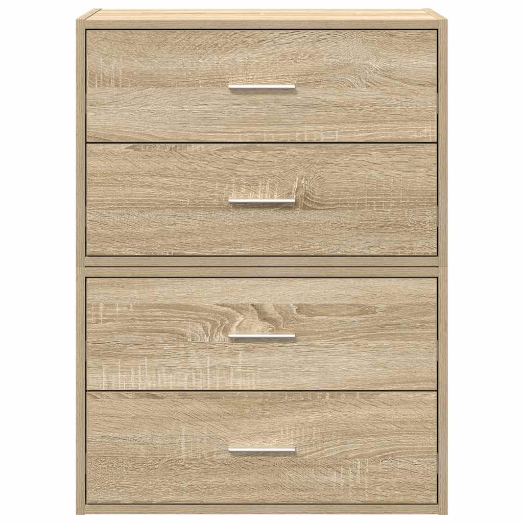 2 Ladekasten 2 stuks Sonoma Eiken 60 x 31 x 40 cm