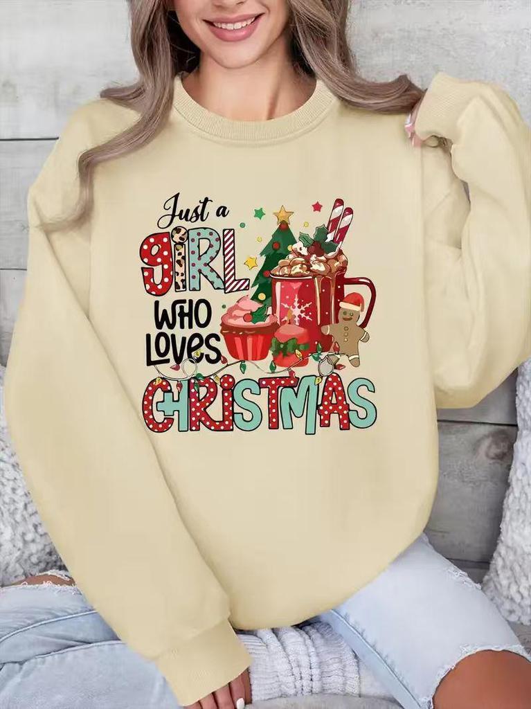 Women's Festive Christmas Pullover Sweatshirt