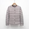 New style down jacket female inner liner thin collarless long sleeve inner wear warm round collar thin light down inner liner