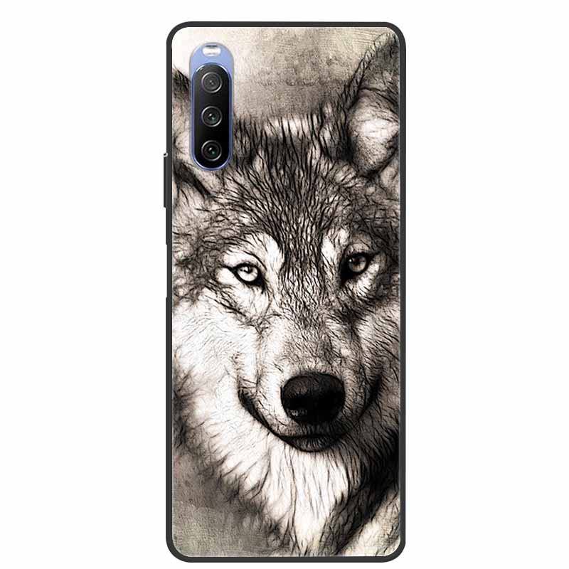 For Sony Xperia 10 IV Cases Soft TPU Silicone Cat Animal Phone Covers For Sony Xperia 1 IV Back Cases Funda for Xperia10IV 6.0''