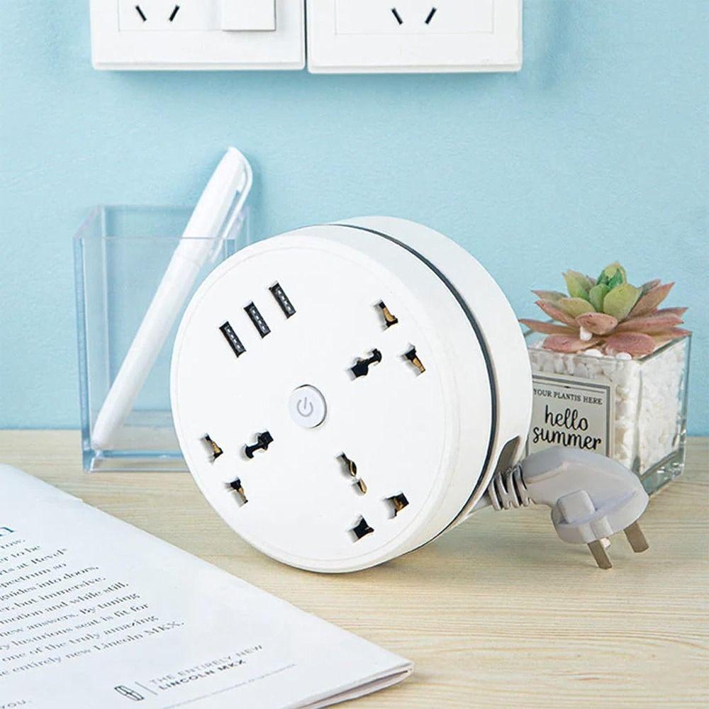ABS Universal Power Strip LED Light Extension Socket Portable Power Strip Plug  Travel