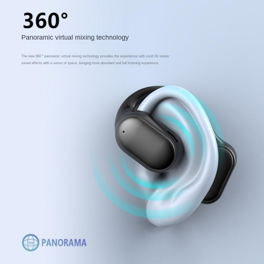 Bluetooth headset typu zavěšení na ucho s vedením vzduchu nevkládané do ucha bezdrátové sportovní headset s kostním vedením pro obě uši
