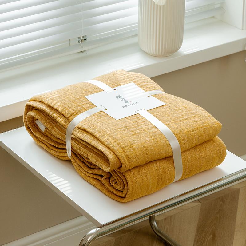 Summer Blanket Cotton Gauze Plain Towel Thread Blanket Doule Couple Bed Cover Quilts Air Conditioning Cool Quilt Bedspreads