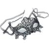 Dámská maska ​​​​na obličej s dutou krajkou Sexy maska ​​na oči Cosplay Prom Party Props