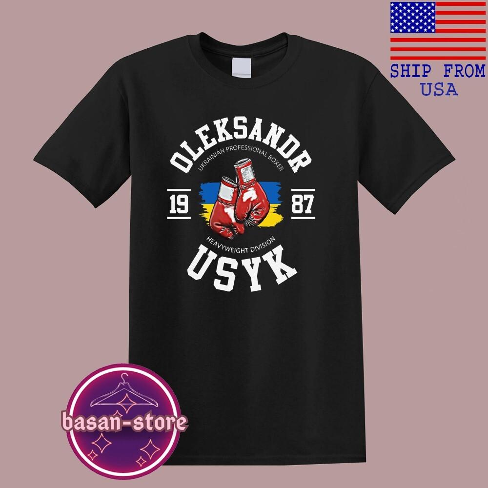 

Oleksandr Usyk Ukrainian Boxing Champion Men#039;s Black Size S5XL Unisex T-Shirt S
