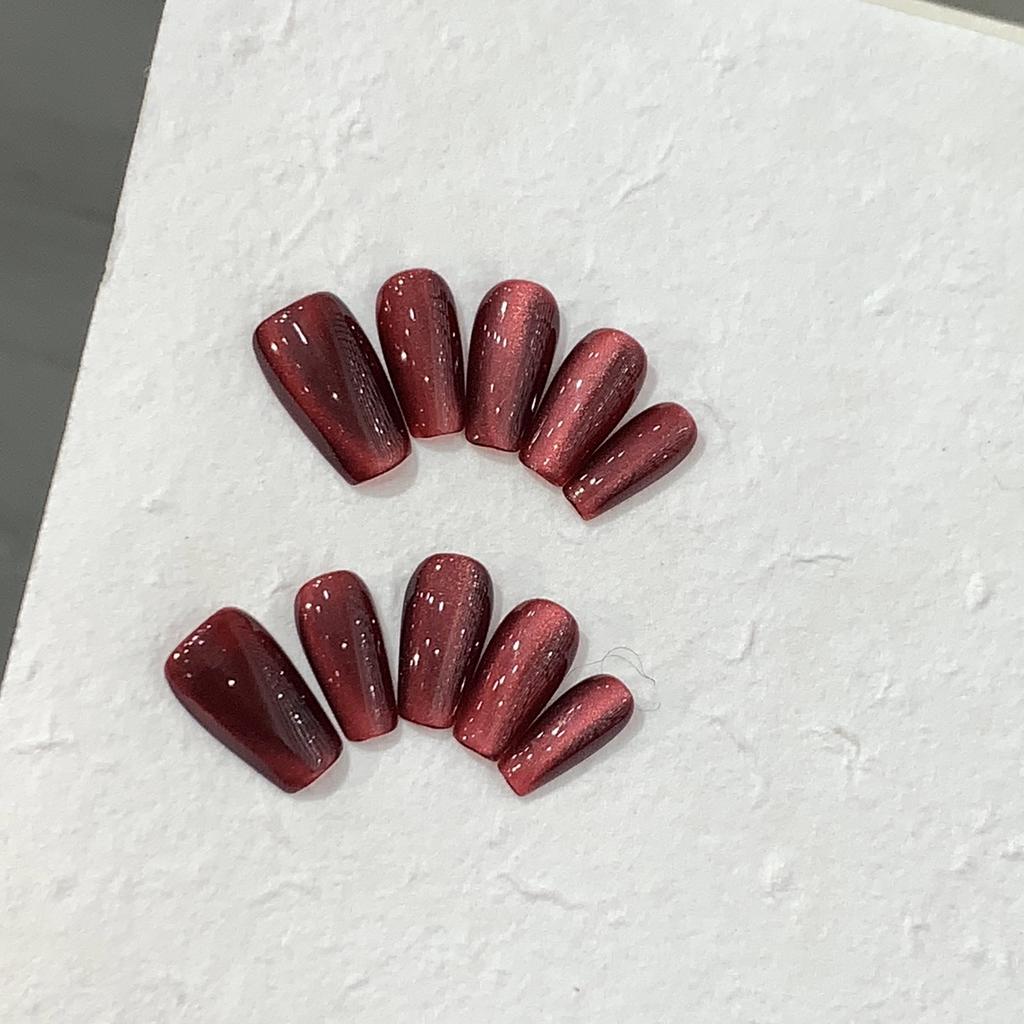 New Year Cherry Red Simple Side Light Cat Eye Cherry