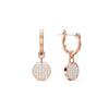Swarovski Mini Pierced Ingwer Kristall Ohrringe Damen Ohrringe Weiß Roségold 5567528