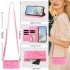 Fashion Long Lanyard Flip Leather Phone Case For iPhone 17 Pro Max 17E 16 Plus 15 14 13 12 Zipper Wallet Card Back Cover Coque