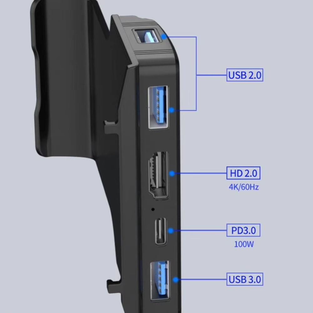 5 In 1 for Steam Deck Docking Station 4K@60Hz Charging Base for SteamDeck Dock  For Handheld Gaming