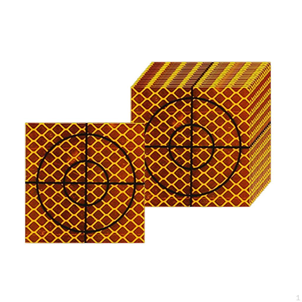 100 Pieces Reflective Tape Survey Targets Self Adhesion Target Mark