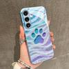 Cute and colorful paw prints Exquisite PhoneCase for Samsung Galaxy S26 S25 S24 S23 S22 FE Ultra Plus  Men women Built-in glass