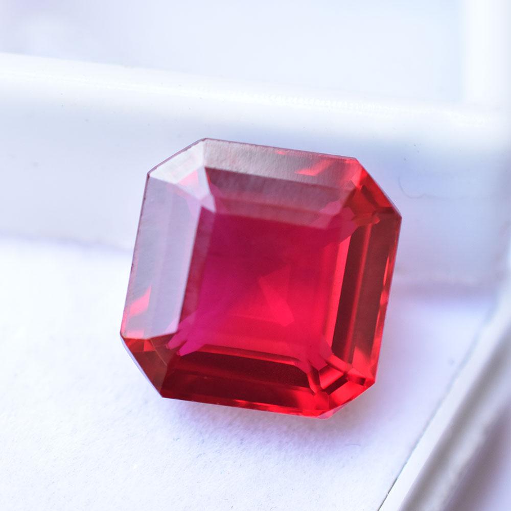 Natural Red Ruby Loose Gemstone 9 Ct Square Cut for Jewelry Making for Jewelry Making and Crafts