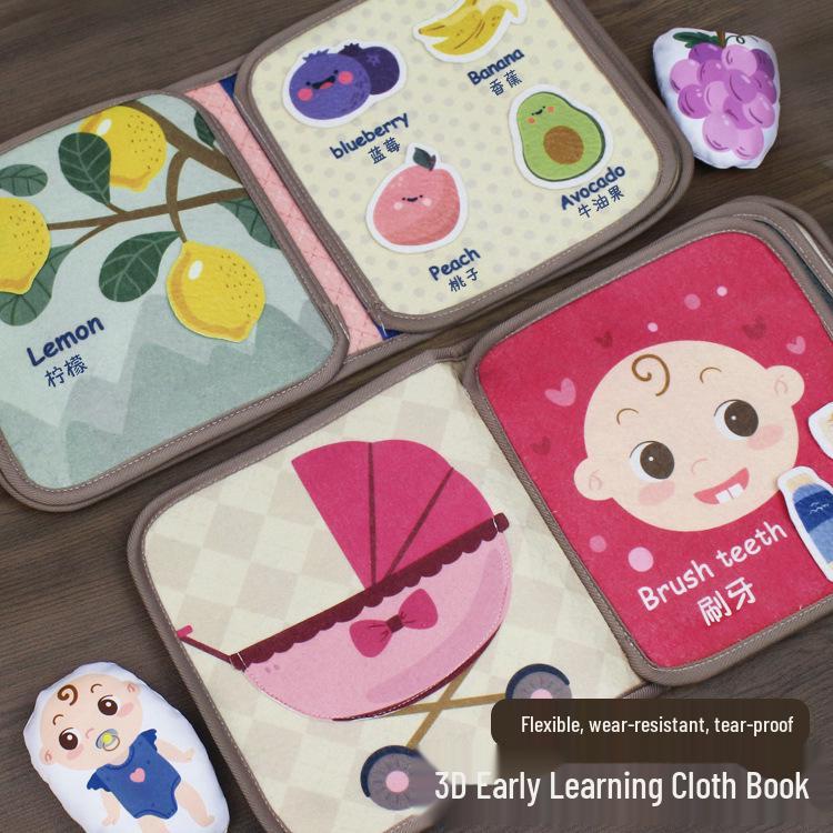 Baby Magic 3D Pop-up Quiet Tear Book for Early Education (0-1 Year)