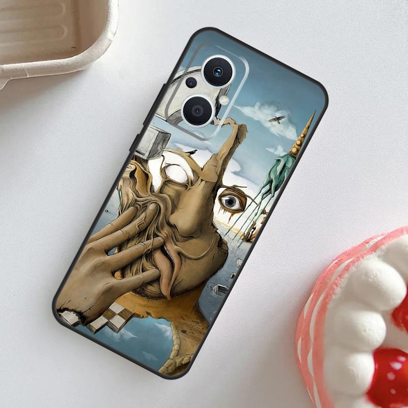 Salvador Dali Art Case For OPPO Reno 10 Pro 11F 4Z 5Z 8T 4 5 6 7 8 Lite OPPO Find X2 X3 Neo X5 X6 Pro Cover