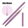 1 Pcs Nail Art Liner Brushes Elongated Lines Striping Drawing Uv Gel Painting Nail Design Pen Professional Manicure Tool
