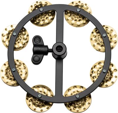 MEINL Percussion Headliner Series Hihat Tambourine Hammered Brass 1row HTHH1B-BK []