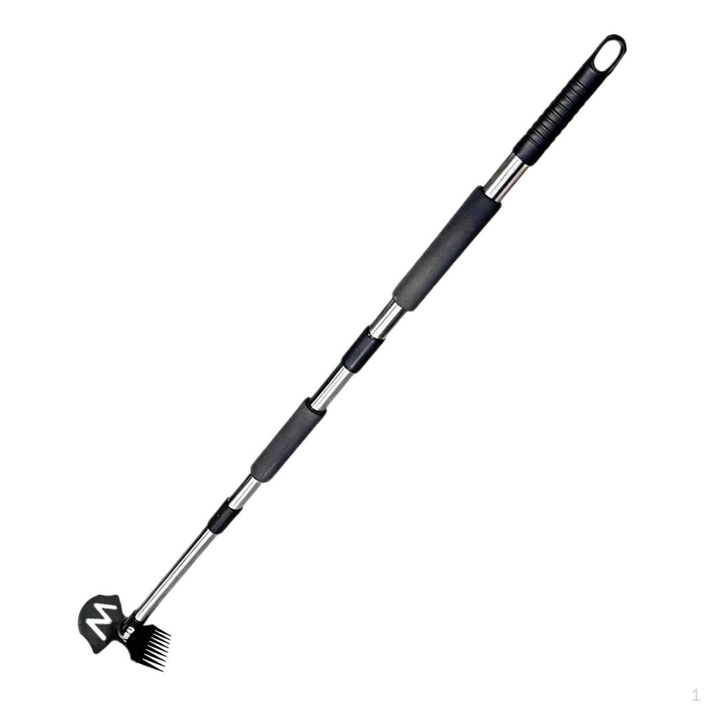Garden Hoe Weed Remover Hand Rake Stainless Manual Removal Tool with Double Head System And