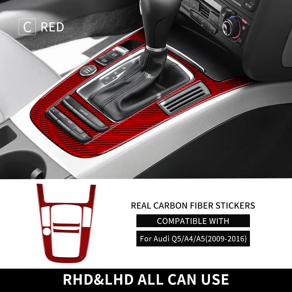 Real Carbon Fiber Gear Shift Collar for A4 A5 Q5 2009-2016