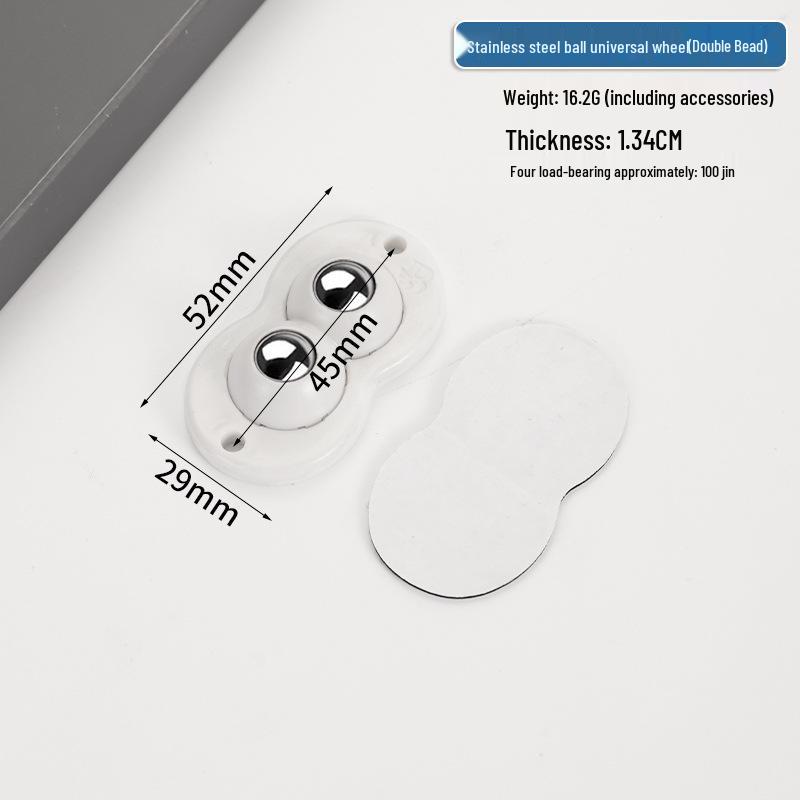 Cicha Samoprzylepna Podstawa Mobilna: Uniwersalne kółko bez wiercenia z pogrubionym łożyskiem kulkowym do użytku domowego