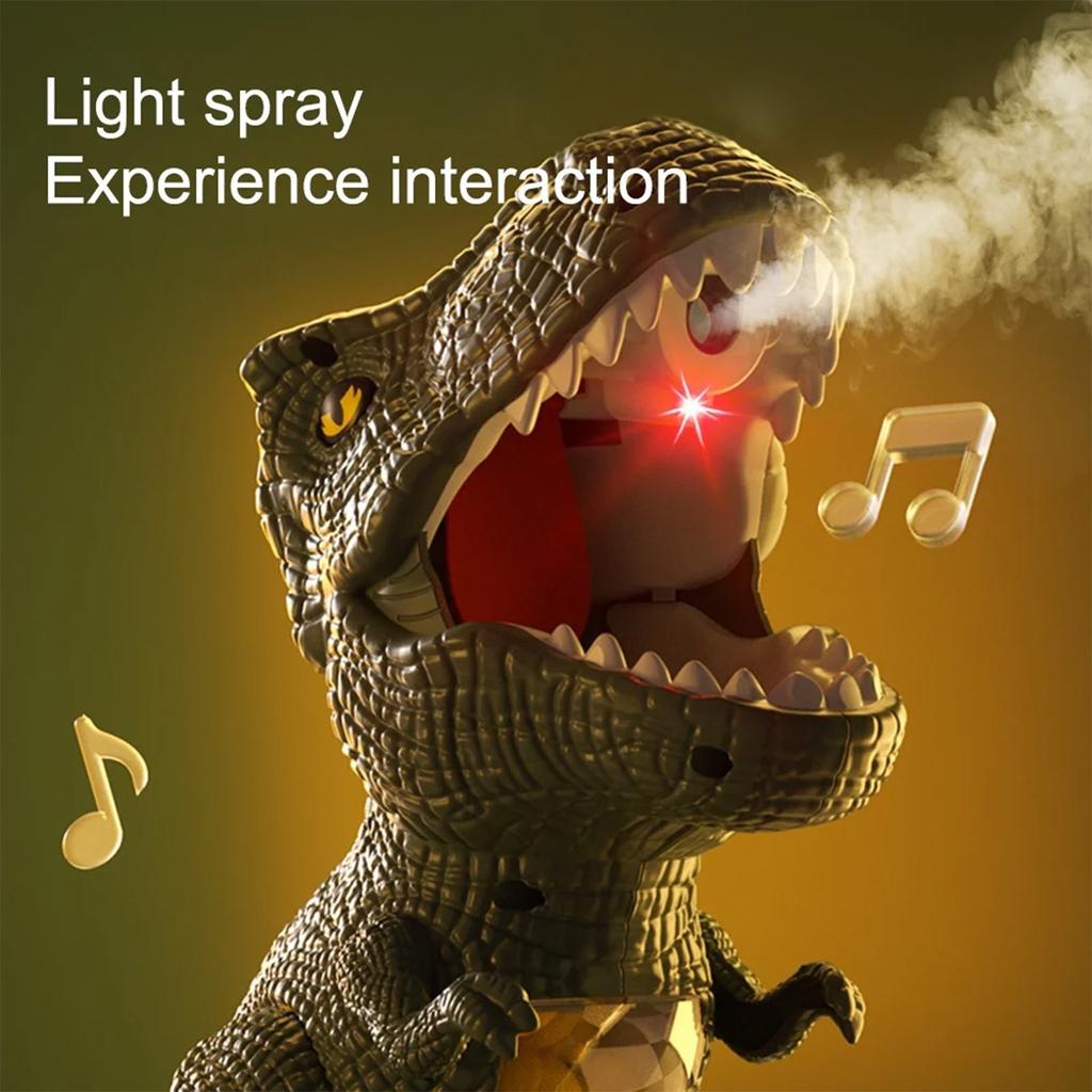 Dinosaur Shooting Toys , Movable Target Shooting Games For 4 5 6 7 8 Years Old With Foam Balls, LED Score Record, Spray Effect