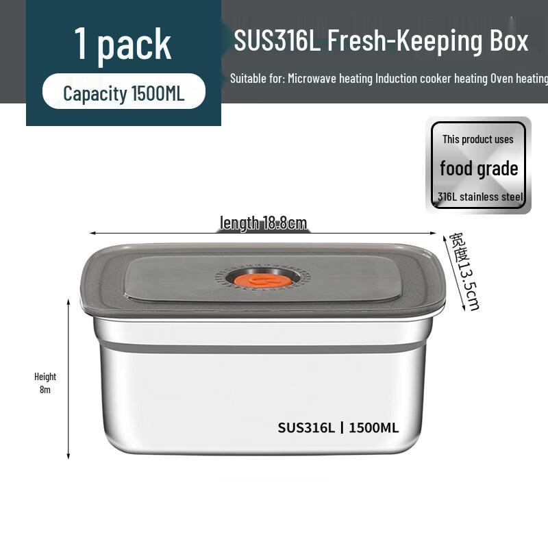 ZISIZ 316 Food Grade Stainless Steel Square Tray