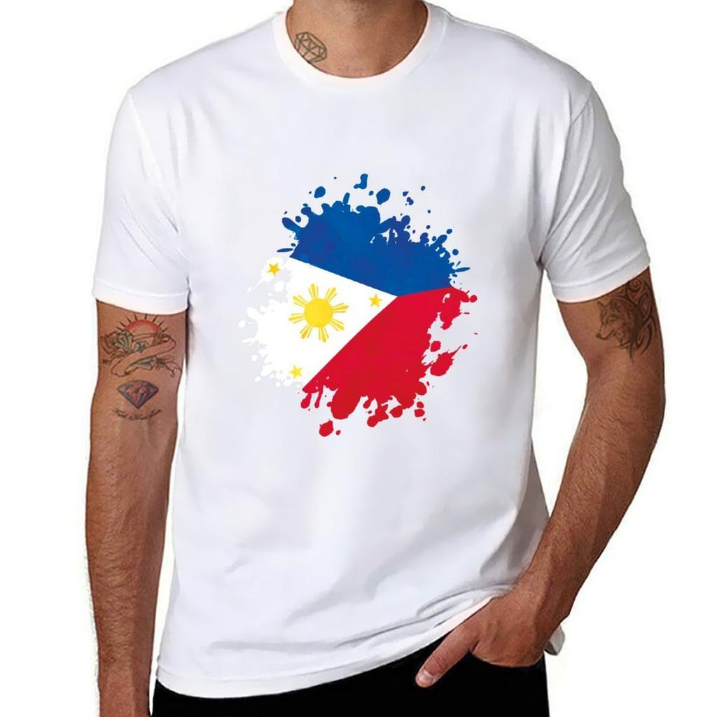 Phillipines Country Flag Countrys Icon Symbol Travel Born In Tshirt Breathable Sportswear Tshirt For Unisex