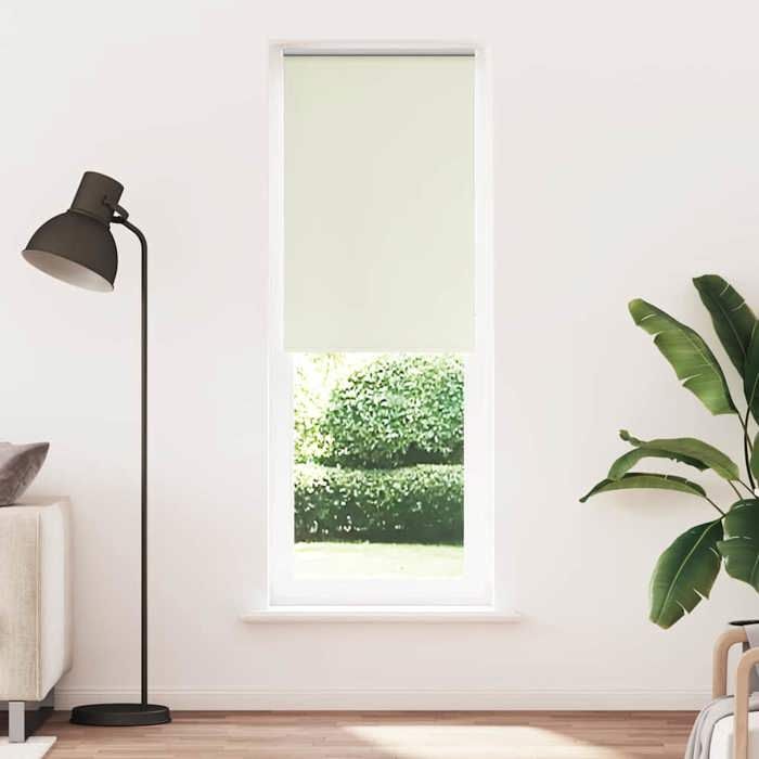VidaXL Roller Blind Blackout Off-white 65x210cm Fabric Width, Day and Night Blind, Kitchen Blind, Blind 4011693