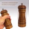 Wooden Pepper Mill, Ceramic Burr Adjustable Coarseness Pepper Grinder, Durable Manual Spice Pepper Mills Easily Refillable and Great Use, 5 Inch