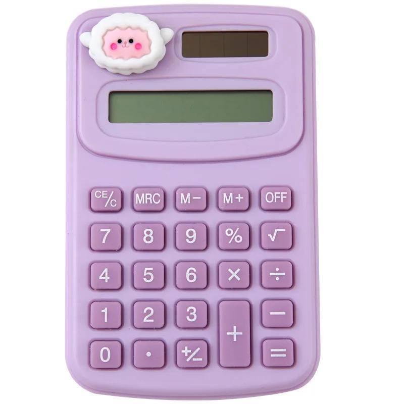 Portable Mini Cute Calculator Cartoon Digit Calculator Students Office School Supplies Stationery