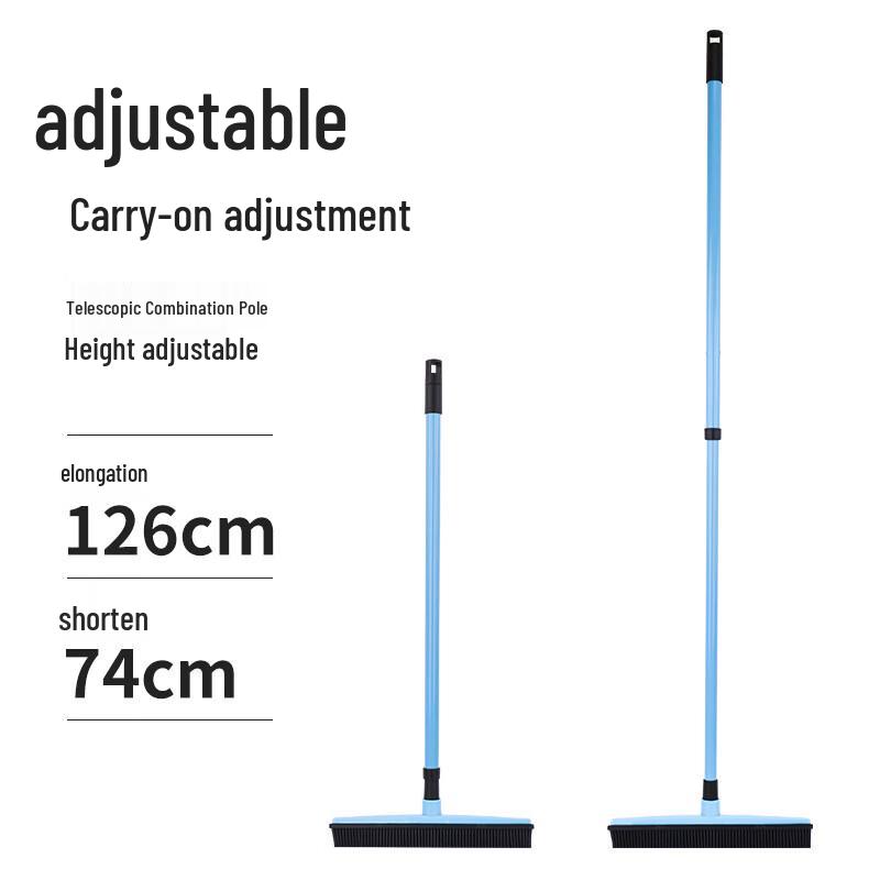 Self-Cleaning Pet Hair Removal Rubber Broom