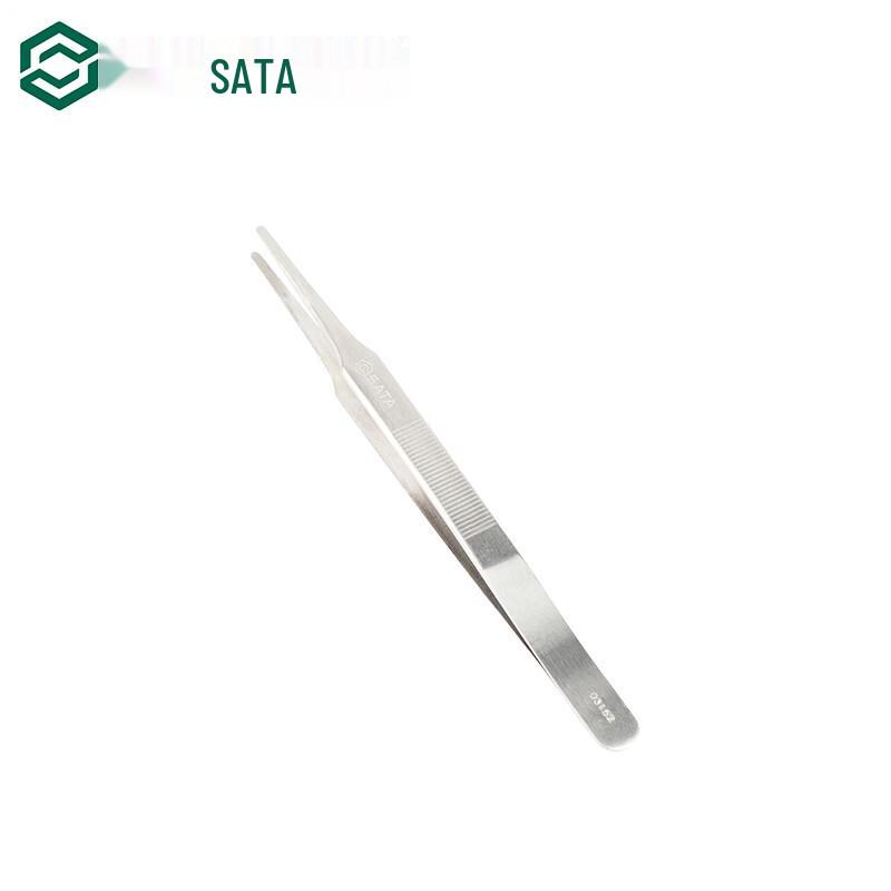 SATA Wide Head Long Tweezers 175mm