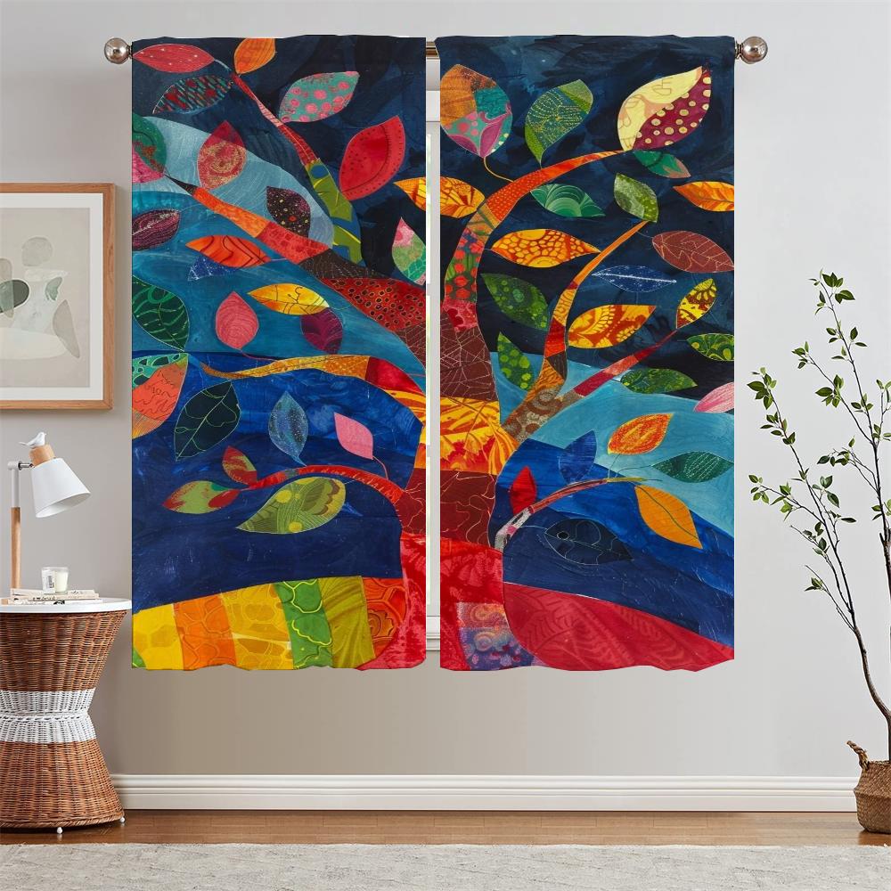 Illustrator Eric Carle Blackout Curtains for Living Room Bedroom Curtains 2 Pieces Kitchen Curtain Tiebacks Tulle In Kitchen