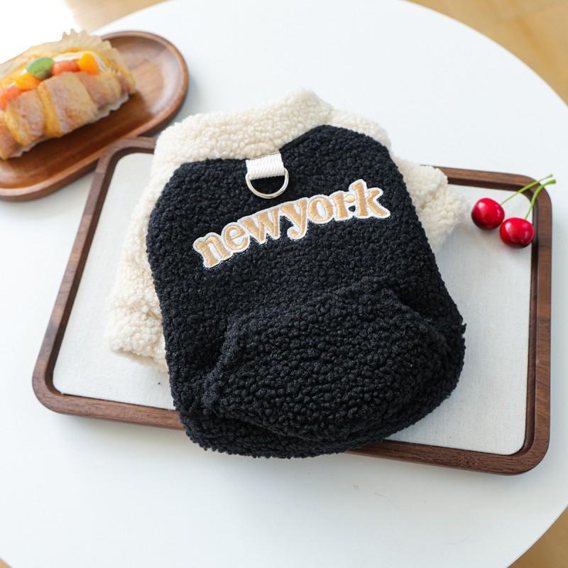 PETCIRCLE Pet Dog Cat Hoodie Small Dogs Cats Winter Warm Fleece Sweatshirt With Pocket
